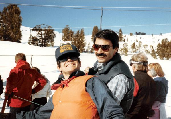 1985 01 Ski with Frank