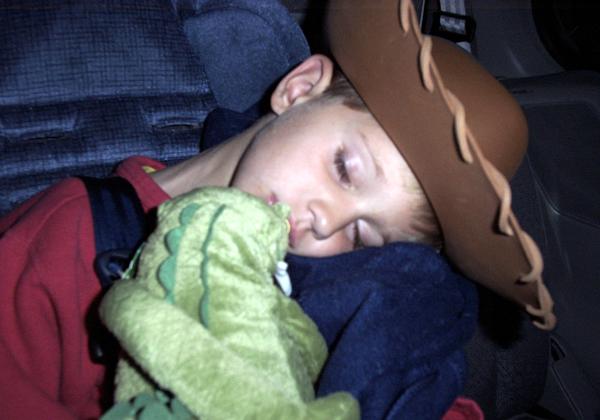 Grandma and Tyler at Disneyland 2003